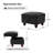 Djuana Transitional 27"W Lift-Top Leather Ottoman with Storage-310232524