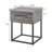 Celestial Contemporary Storage End Table, Gray-1399701127
