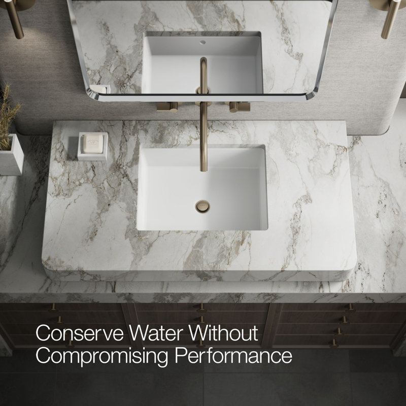 Components Wall-Mount Bathroom Sink Faucet Trim with Oyl Handles, Vibrant Brushed Bronze