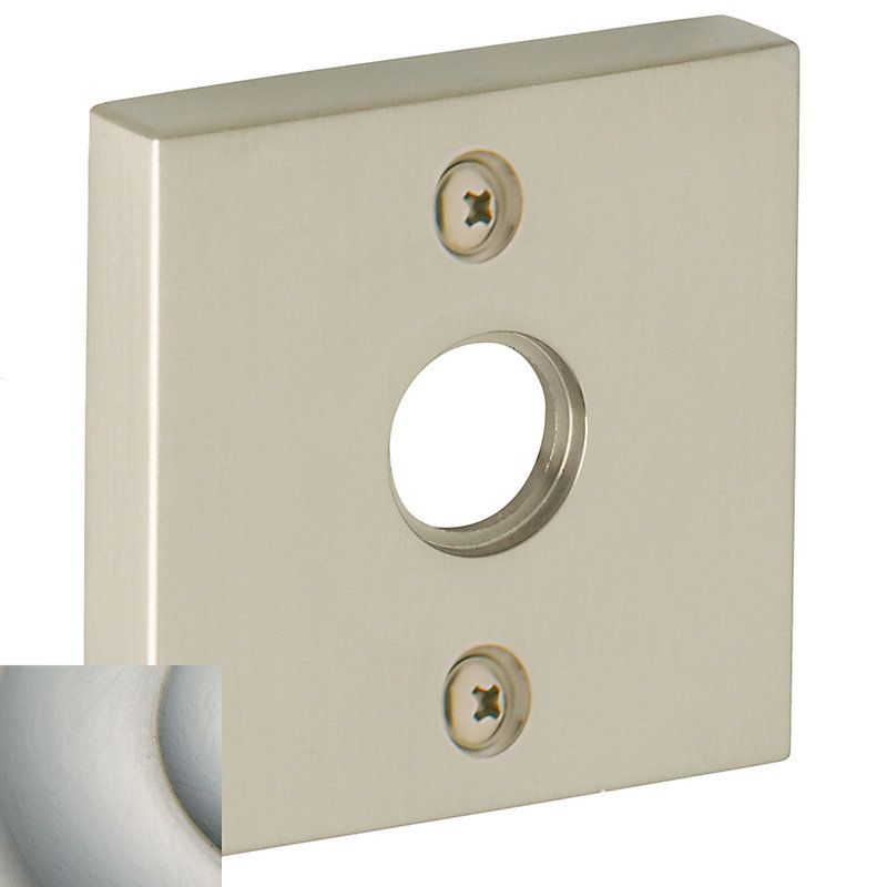 Square Emergency Release Trim Rose/Rosette, Lifetime Satin Nickel, 0.25" H x 0.25" W x 0.25" D