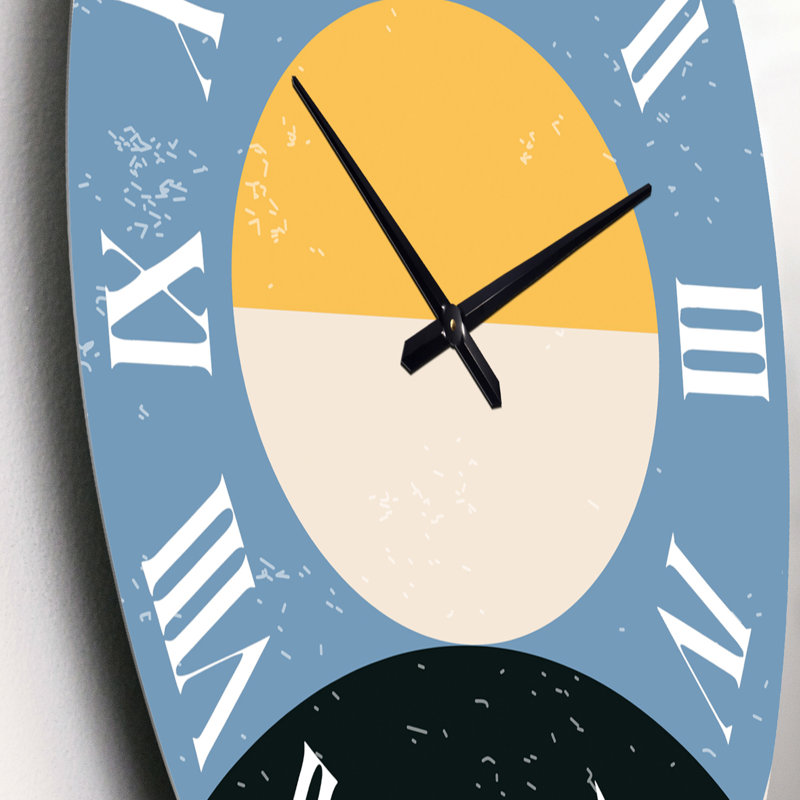 Minimal Compostions géométriques de formes élémentaires XXVII - Horloge murale moderne, Petit