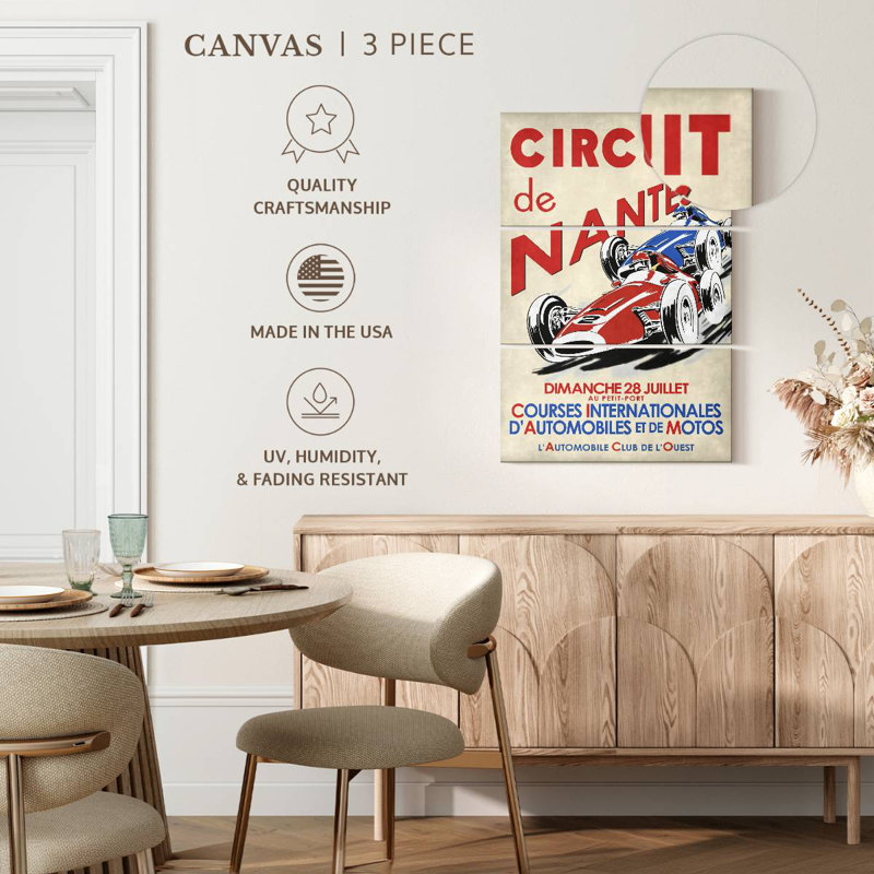 Mehar Circuit De Nantes 1946, 38" H x 24" W