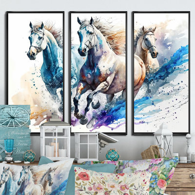 Dianabasi " Herd Of Horses Running IV " 3 - Pieces