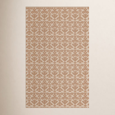 Hand-Loomed Geometric Wool Rug