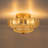  3-Light Glass Flush Mount Ceiling Light-2146825133-2146825132