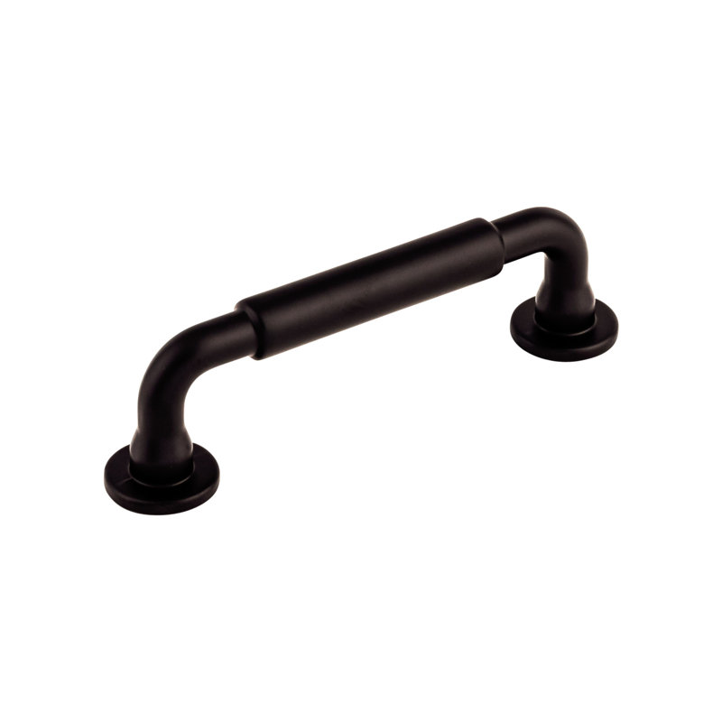 Lily Bar Pull, Flat Black, Kara 3 3/4" Center to Center Bar pull
