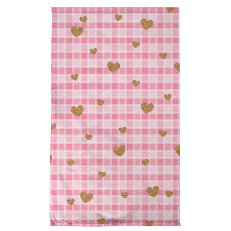 Plaid Waffle Tea Towel Kitchen Towel, Poly Twill