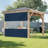 Heavy Duty Outdoor Clear Panel Curtain, All Weather Resistant Tarp Curtain for Pergola Porch Gazebo, Privacy Screen, Blackout Curtains(4 x 10 ft)-90864541-90864559