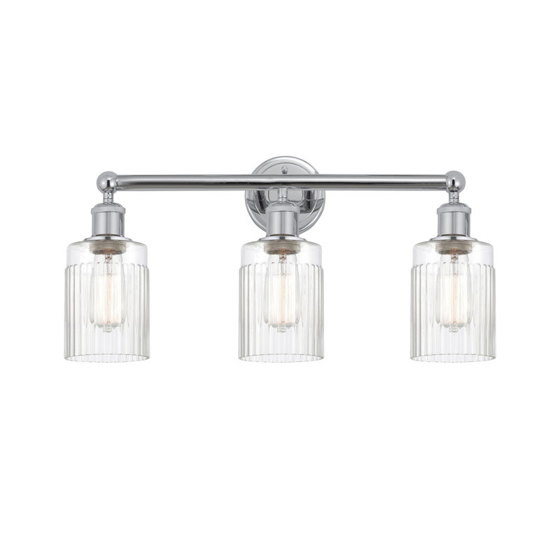 Éclairage pour meuble-lavabo à intensité variable 3 lumières Kamena, Clair, Chrome poli