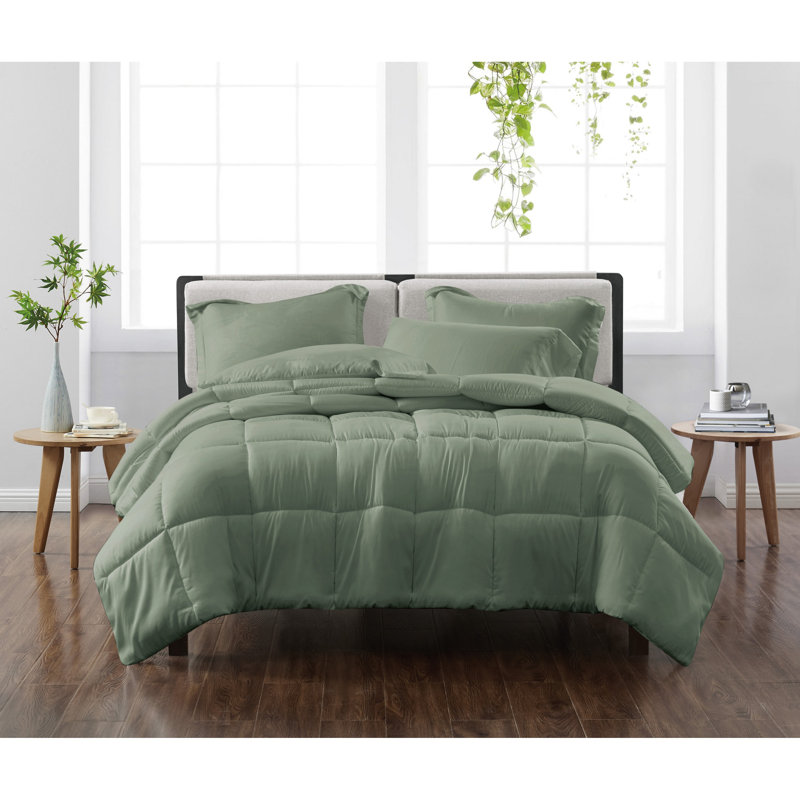Ensemble d'édredon Cannon Heritage, Édredon simple très grand et 1 taie décorative, Gris