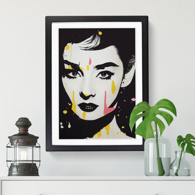 FRM-V0523-2927X Woman Paint Splatter Vol.1 - Single Picture Frame Print