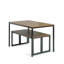 Winterton 3-Piece 4-Seater Dining Set with Wood Top & Steel Frame-1018272828-1018272829