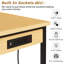 Établi robuste de 48 po avec roulettes, établi réglable avec panneau perforé et prise CA / USB 