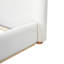 Elegant White Solid Wood Frame Queen Upholstered Bed For Ultimate Comfort-833371253