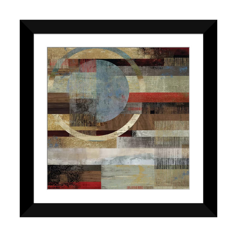 «Industrial II», impression sur toile, Papier d'art encadré noir, Blanc, H 16 po x l 16 po x P 1 po