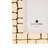 4 and 5" Gomez Gold Resin Rectangle Photo Frames, 10"H, Set of 2