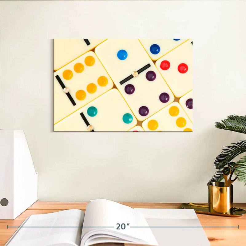 Dominos colorés Senne, H 8 po x l 12 po