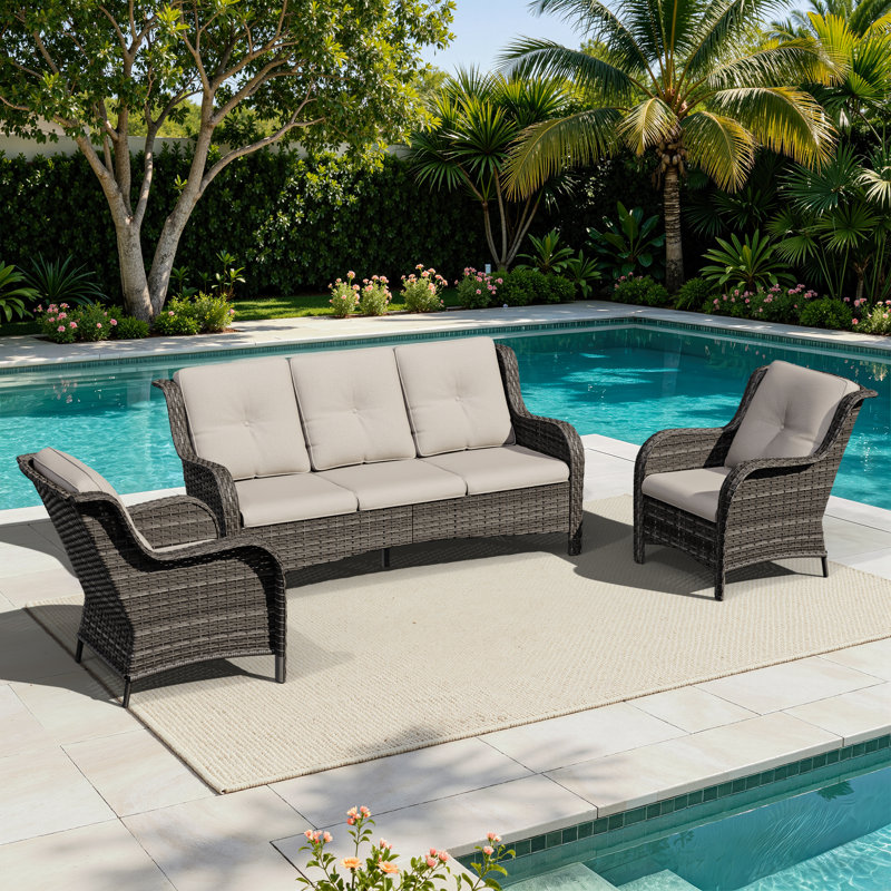 5-person Patio Furniture Set, Beige