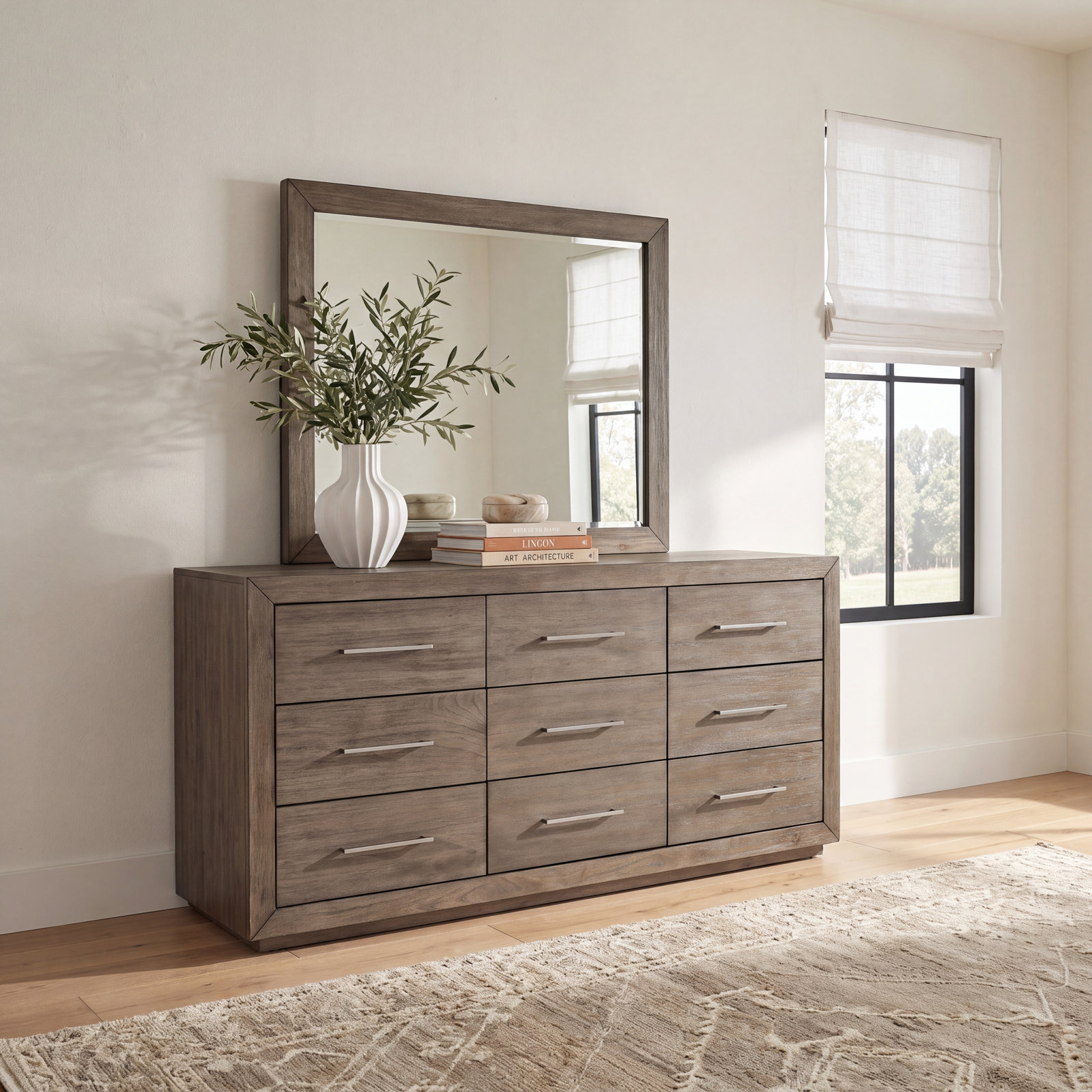 Brooks 9 - Drawer Dresser, Brown