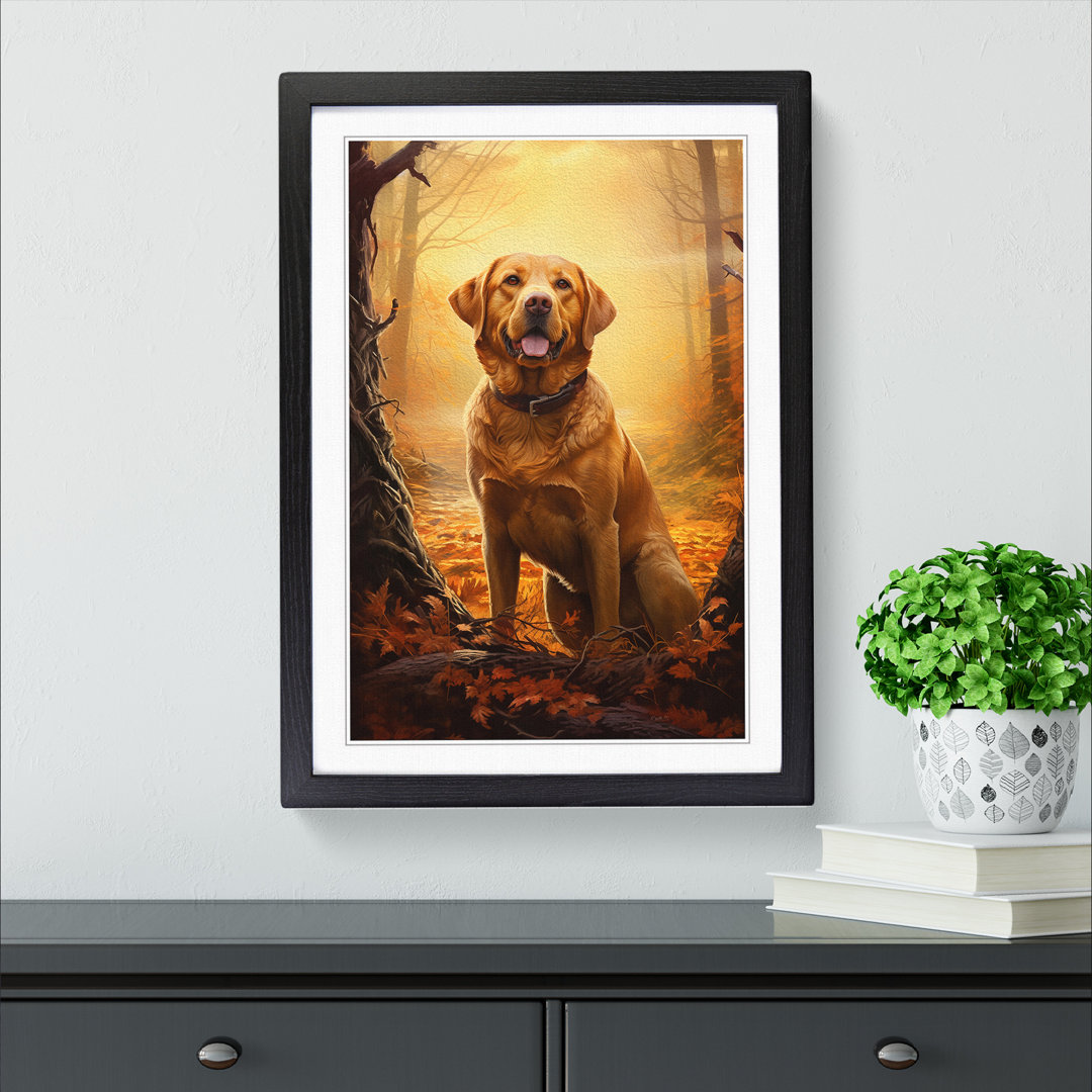 Labrador Retriever Renaissance Art - Framed Print