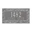 Pinecone 2-Line Wall Address Plaque-2070266627-2070266624
