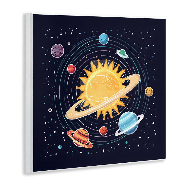 Solar System Planets Orbit Wall Plaque, design by Creative Studio