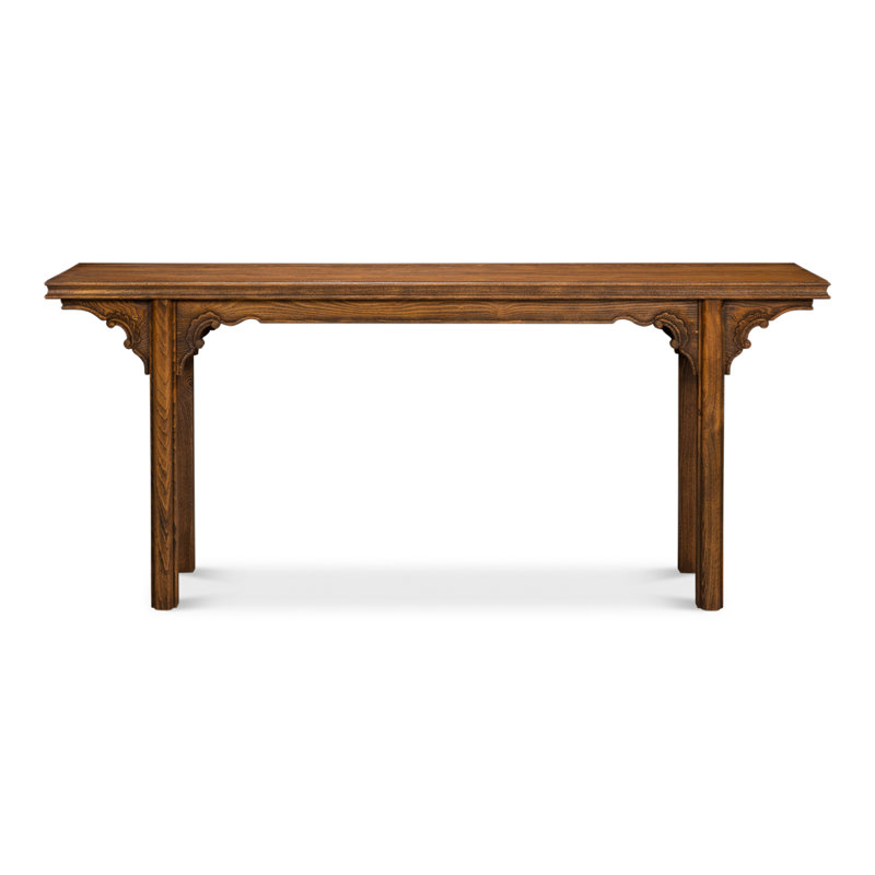 Equestrian 76'' W Solid Wood Console Table