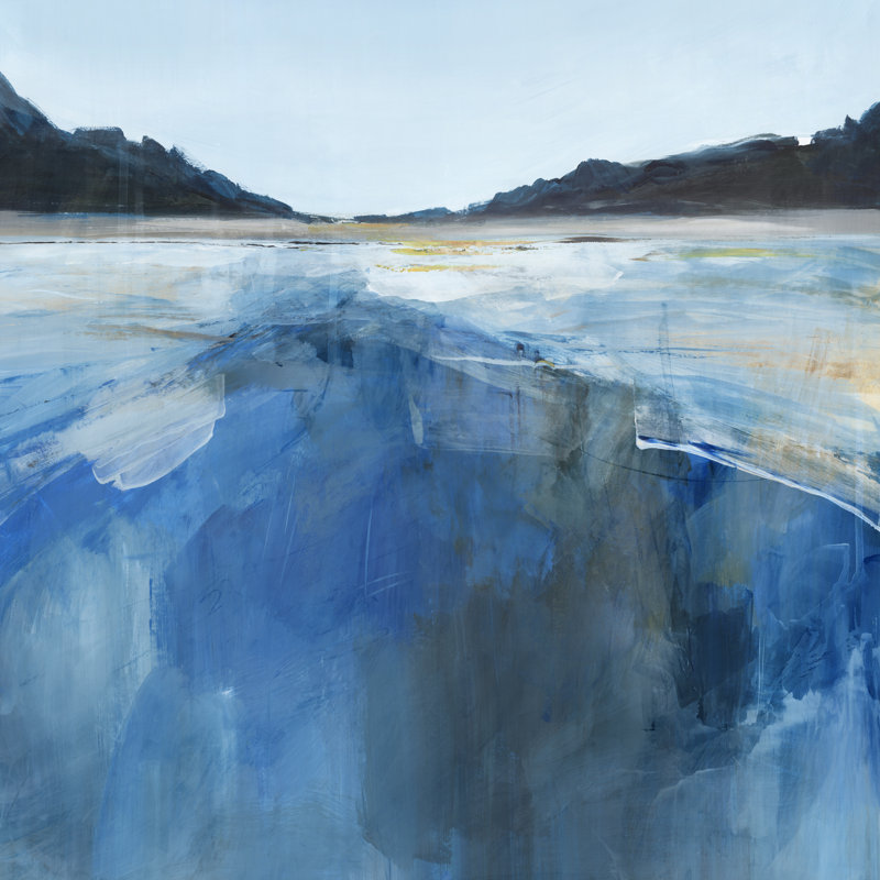 «Blue Glacier Bay», reproduction sur toile tendue, H 12 po x l 12 po x P 1,25 po