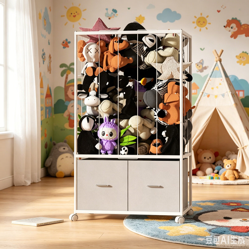 Toy Storage Rack, Living Room Storage Unit, Large-capacity Toy Storage Rack.