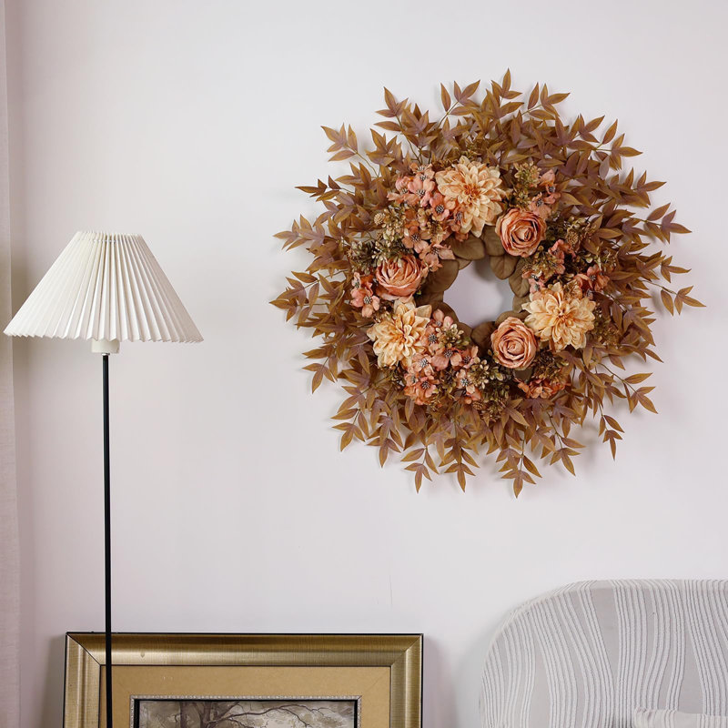 Couronne d'automne 26 po pour porte d'entrée