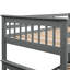 Lit superposé simple avec lit gigogne simple, boîtes de rangement, garde-corps, zones de taille de pièce de chambre grise, à utiliser-1886672549