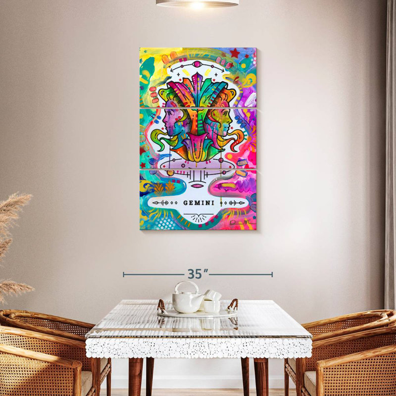 Gémeaux colorés Adella, H 45 po x l 28 po