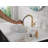 Trinsic Pull Down Bathroom Faucet, Bathroom Pull Out Faucet, Gold Single Hole Bathroom Faucet with Pull Down, Bathroom Sink Faucet Magnetic Docking, Champagne Bronze-87224359