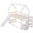 Twin Over Twin House Bunk Bed With Convertible Slide-1744785009