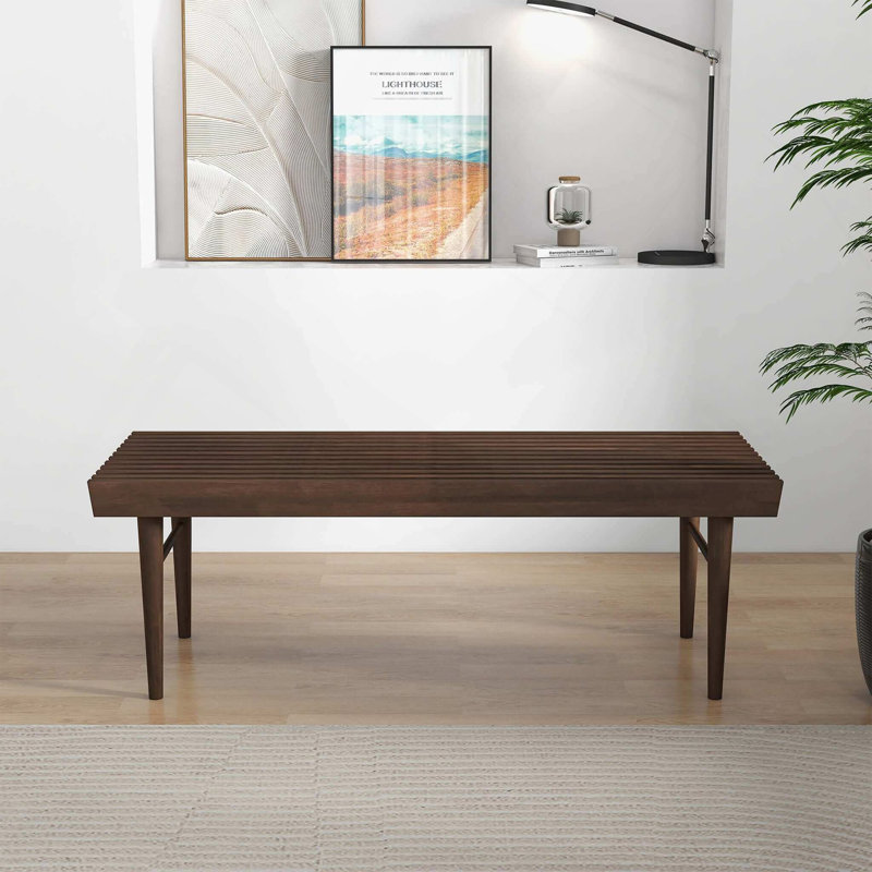 Banc en bois Mia Mid Century