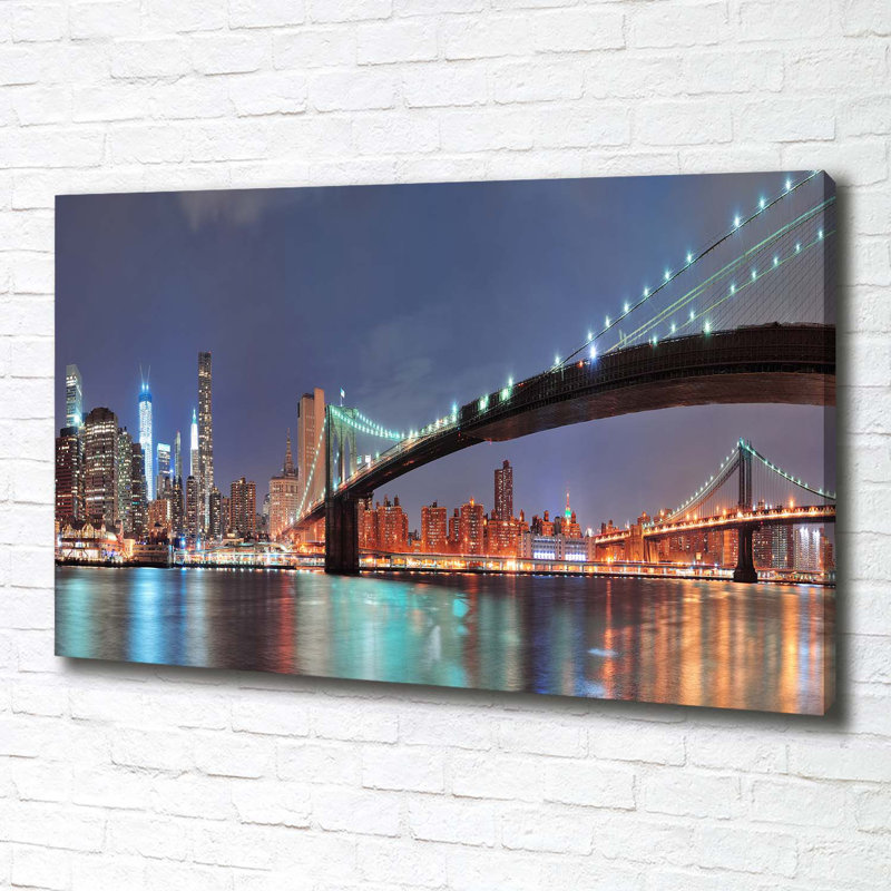 Manhattan New York - Wrapped Canvas Print