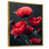 Toile avec cadre flottant or