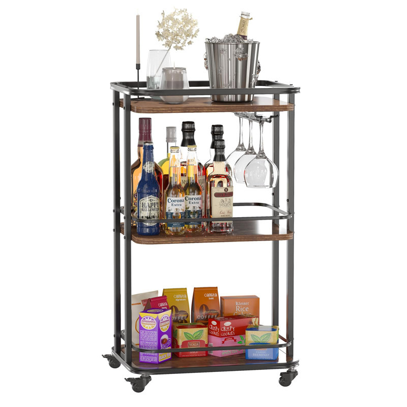 Alenda Metal Bar Cart