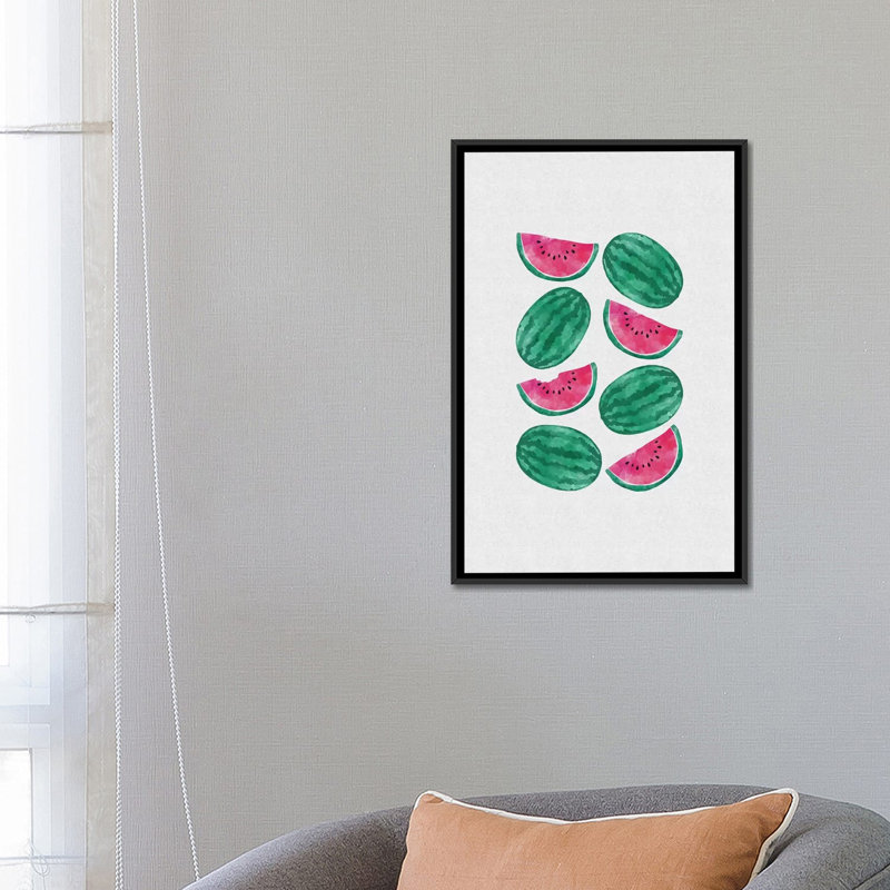«Watermelon Crowd» par Orara Studio - Giclée sur toile tendue avec châssis, H 26 po x l 18 po x P 1,5 po, Pas de tapis