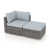 Light Gray Cushion/Gray Frame