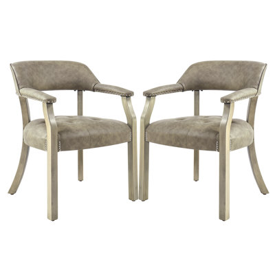 Derrie Tufted Arm Chair Dining Chair