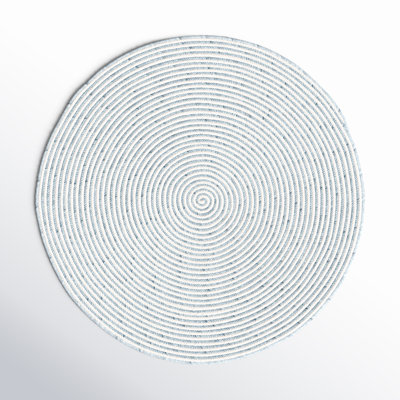 Tapis gris / ivoire en laine / coton fait à la main Avangeline