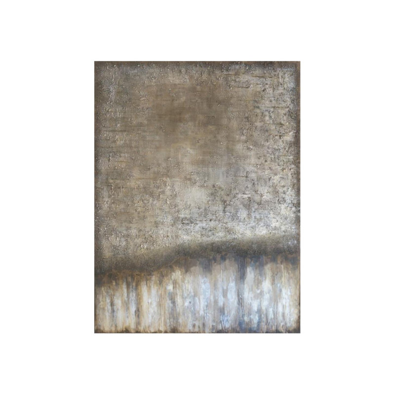 Golden Moonlight par Beverly Fuller - Peinture, H 66 po x l 50 po x P 1,5 po, Peinture de verre peinte à la main