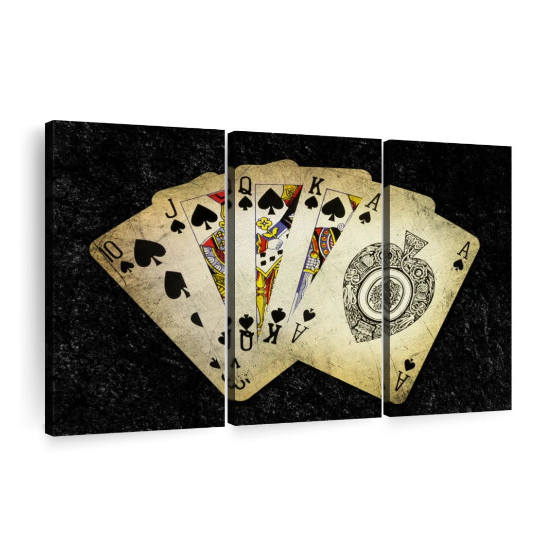 " Poker Spade " 3 - Pieces Winston Porter 