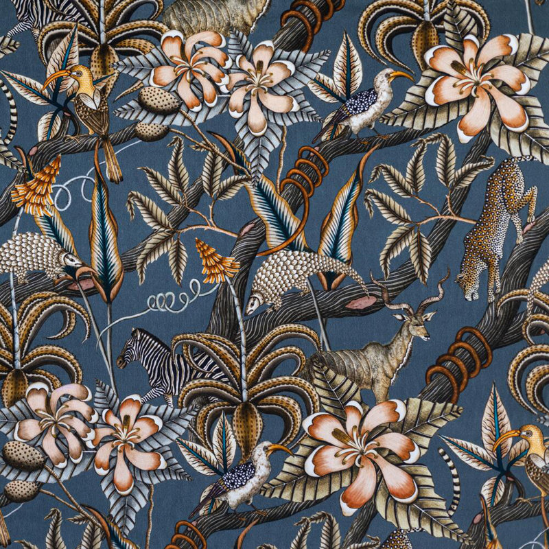 Ardmore Velvet Fabric, Ash