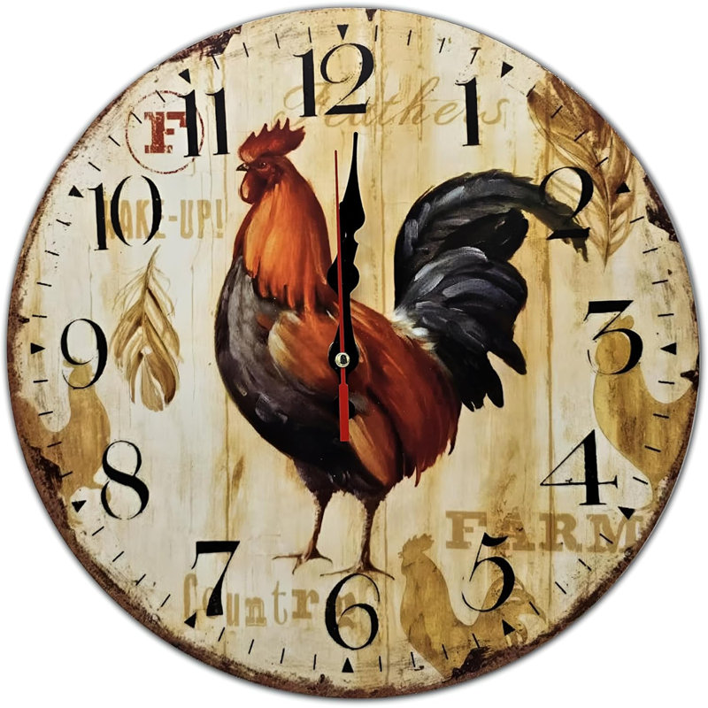 Guzik Manufactured Wood Wall Clock