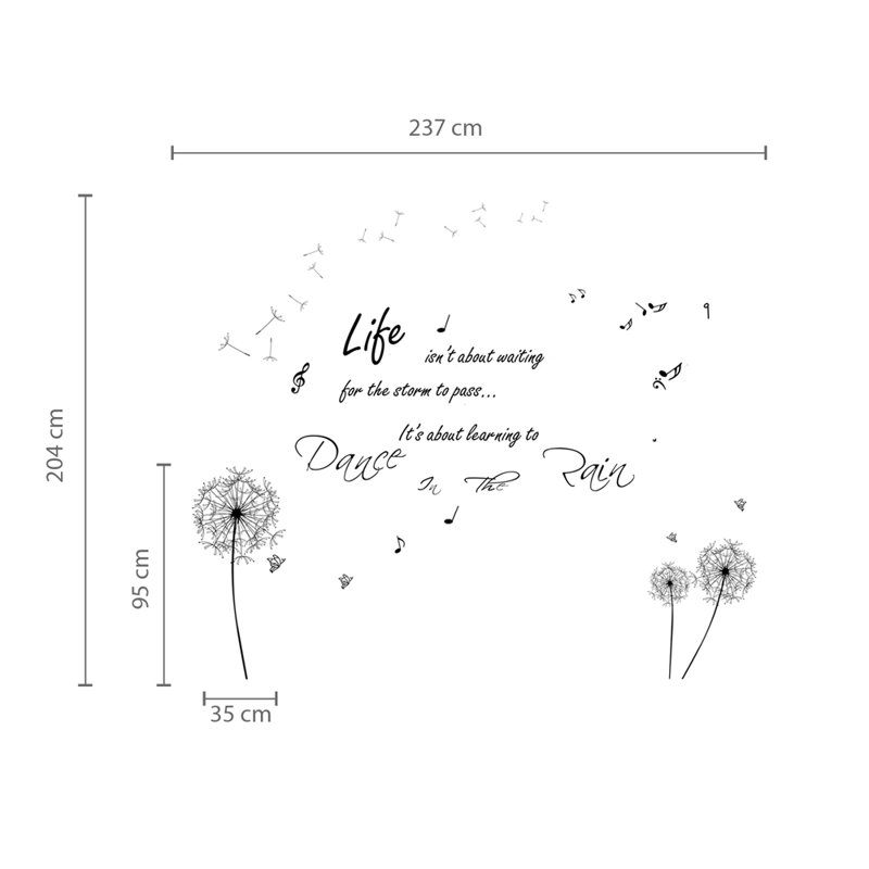 Plants & Flowers Non-Wall Damaging Wall Decal