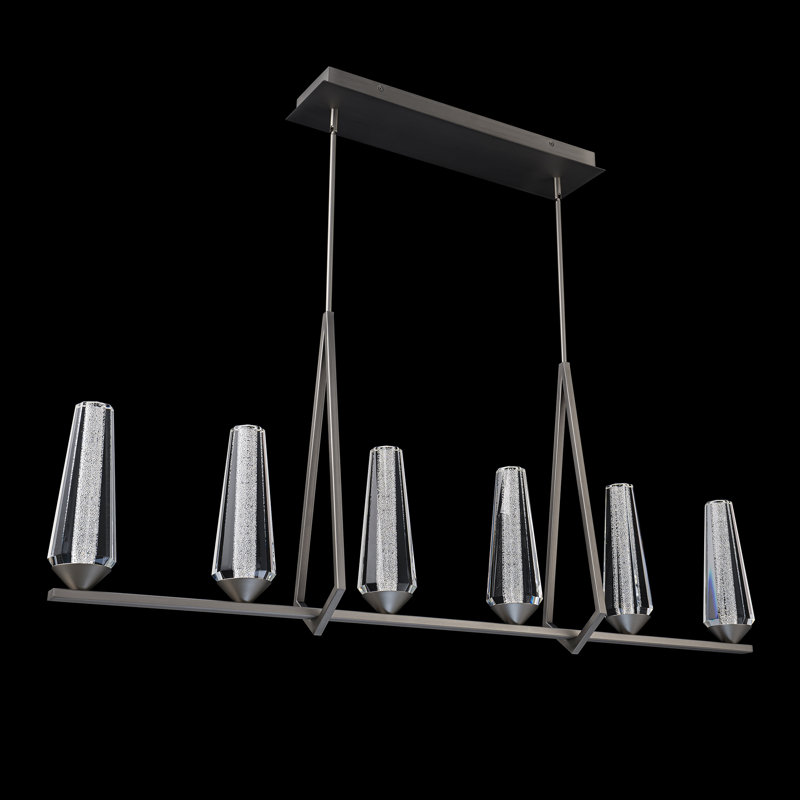 Devotion 6 - Light LED Pendant, Satin Nickel