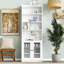 Armoire haute polyvalente avec courbes gracieuses et tablettes réglables pour le rangement-1594768633