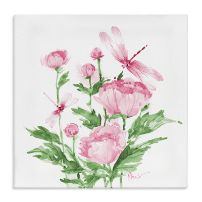 Pivoines de la province et toile libellule, design par Paul Brent